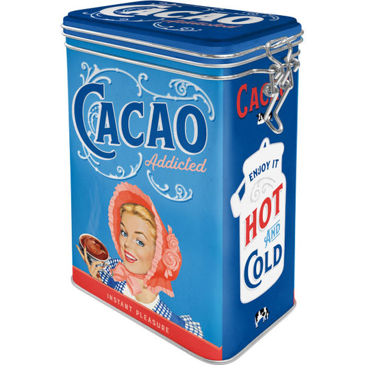 Aufbewahrungsdose "Cacao Addicted" (11 x 18 x 7.5 cm)