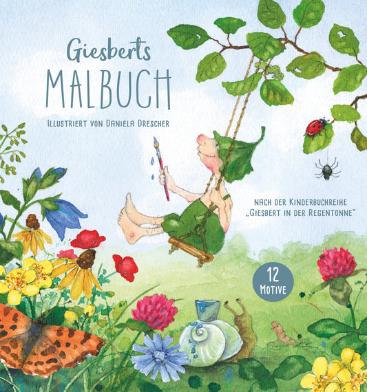 Malbuch "Giesbert der Regentonnenwicht"