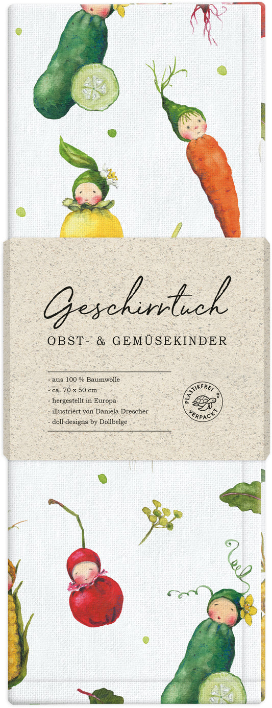 Geschirrtuch Obst- und Gemüsemotive
