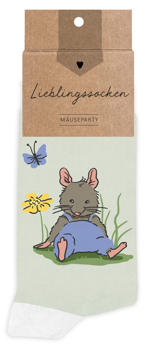 Lieblingssocken "Mäuseparty"