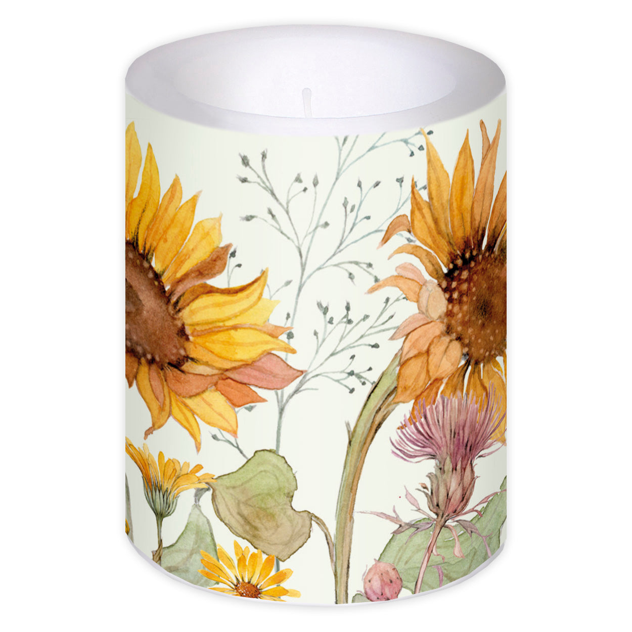 Kerze "Sonnenblumen"