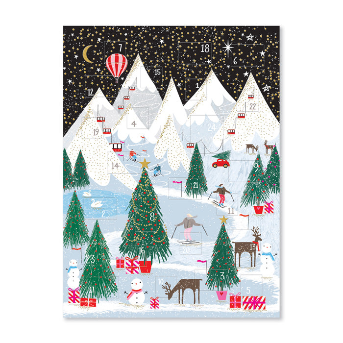 Adventskalender "Weihnachts-Schneeszene"