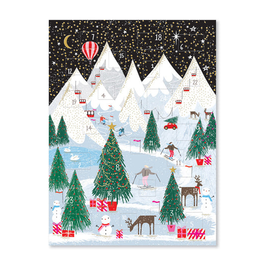 Adventskalender "Weihnachts-Schneeszene"