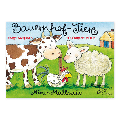 Mini-Malbuch "Bauernhoftiere"