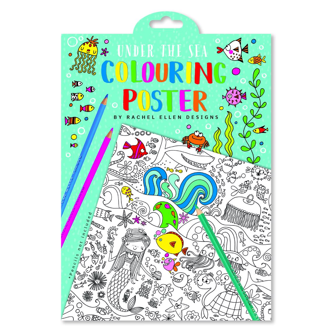 Ausmalposter "Under The Sea"