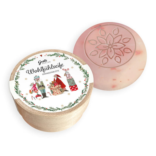 Seife "Weihnachtswerkstatt" (Duft: Orangenblüte)