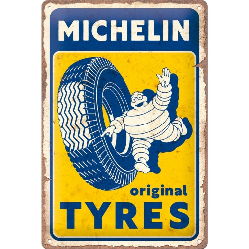 Blechschild "Michelin Original Tyres" (20 x 30 cm)