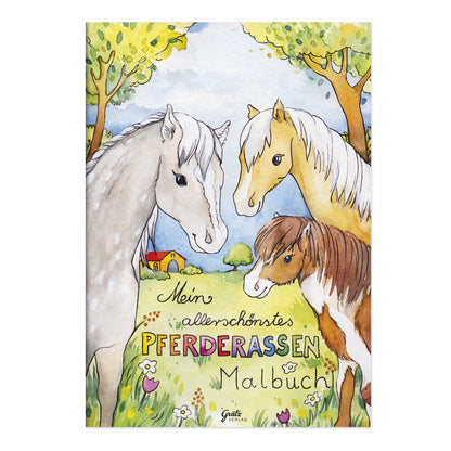 Malbuch "Pferderassen"