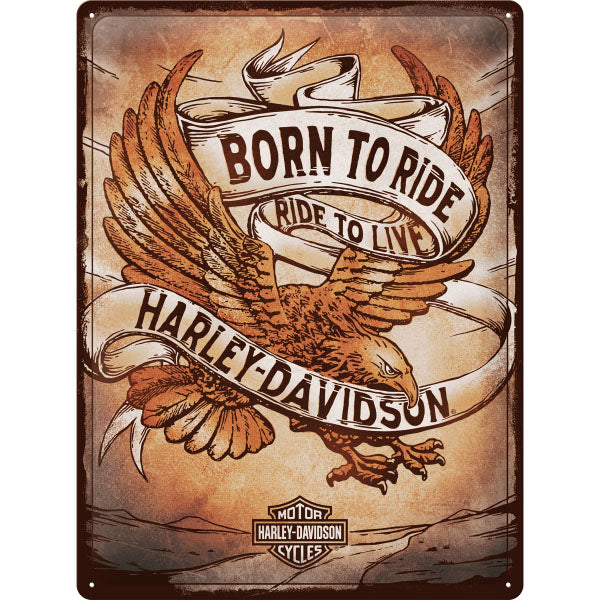 Blechschild "Harley-Davidson" (40 x 30 cm)