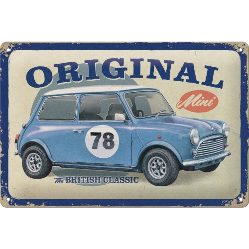 Blechschild "Mini - The British Classic" (20 x 30 cm)