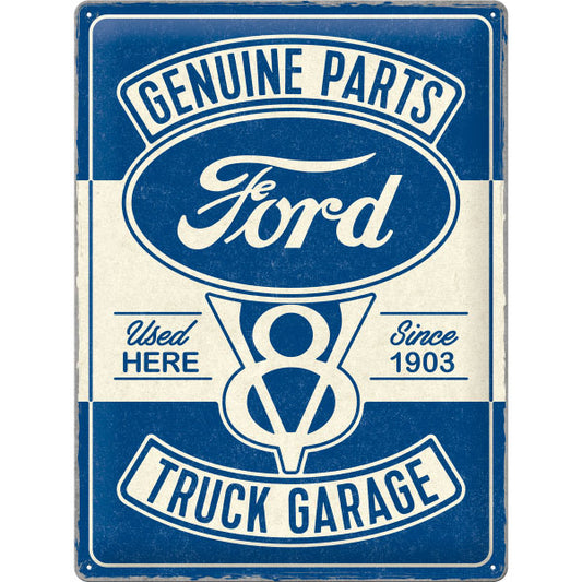 Blechschild "Ford V8 Truck Garage" (40 x 30 cm)