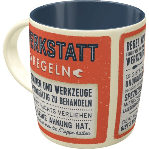 Tasse "Werkstattregeln"