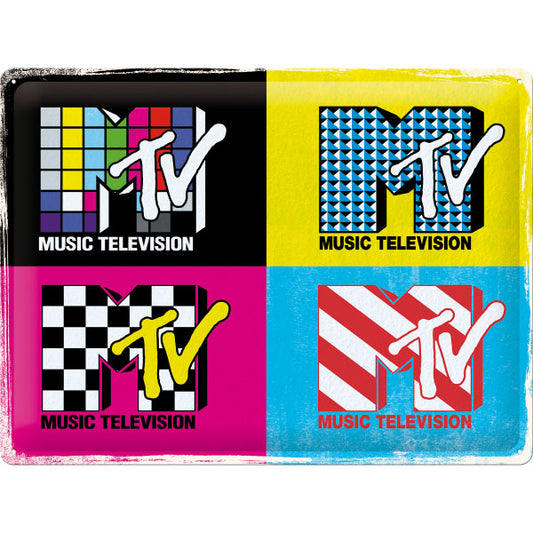 Blechschild "MTV Logo" (40 x 30 cm)