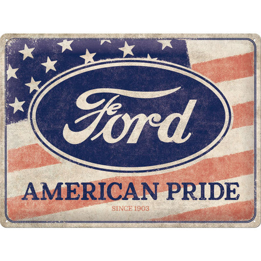 Blechschild "Ford American Pride" (40 x 30 cm)