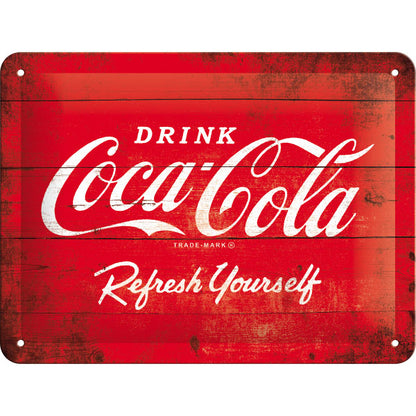 Nostalgic-Art Merchandising Schild Coca-Cola 15 x 20 cm, Metall (15 x 20 cm)
