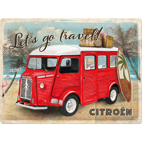 Blechschild "Citroen Type H" (30 x 40 cm)