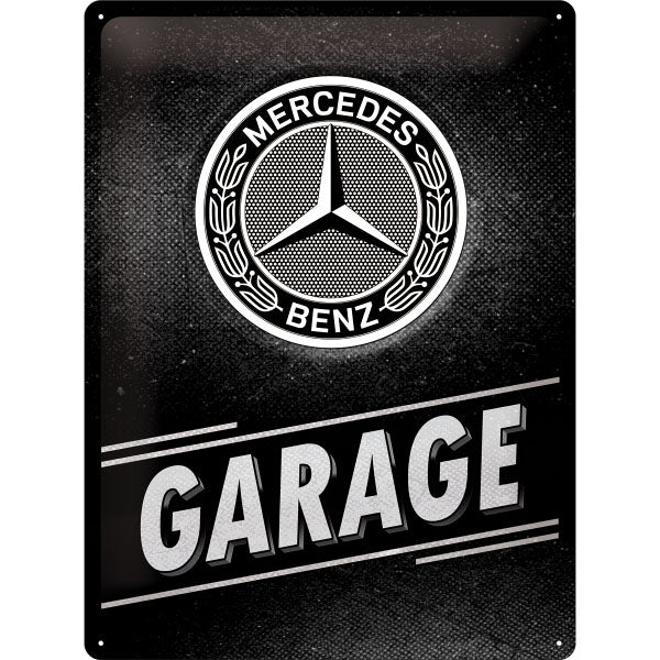 Blechschild "Mercedes-Benz Garage" (40 x 30 cm)