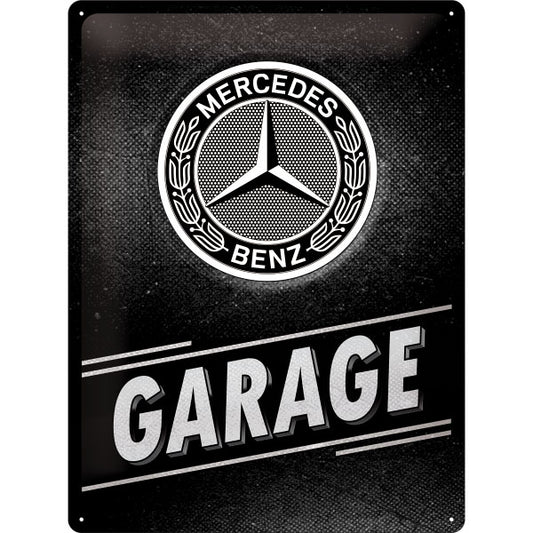 Blechschild "Mercedes-Benz Garage" (40 x 30 cm)
