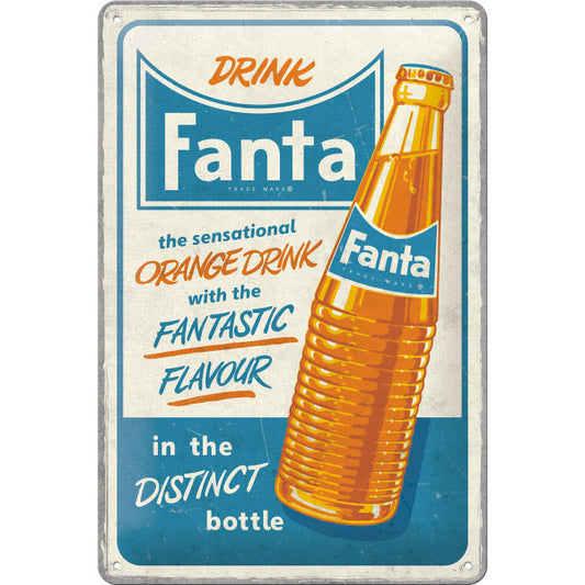 Blechschild "Fanta - Sensational Orange Drink" (30 x 20 cm)