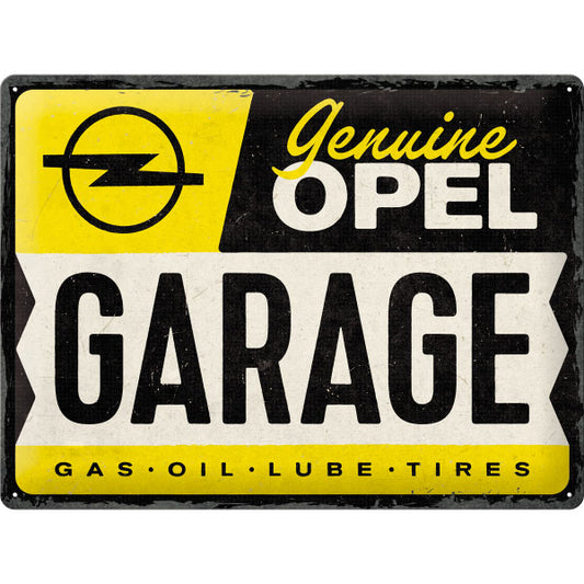 Blechschild "Opel  Garage" (40 x 30 cm)