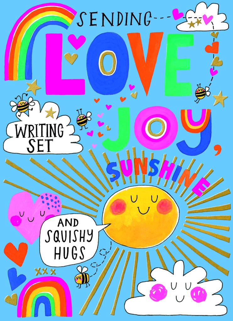 Schreibset "Love Joy Sunshine"