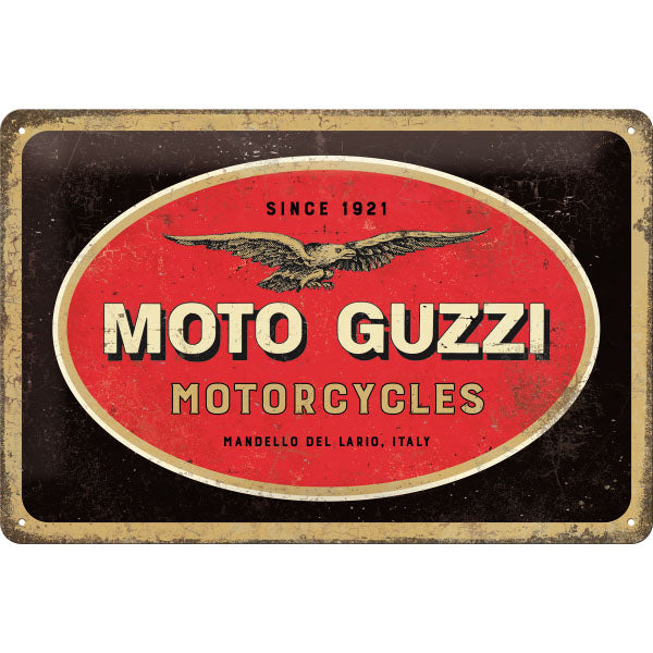 Blechschild "Moto Guzzi" (30 x 20 cm)