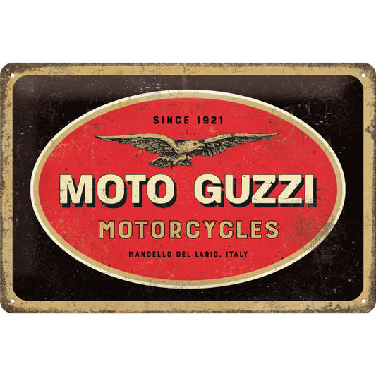 Blechschild "Moto Guzzi" (30 x 20 cm)