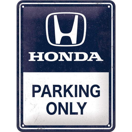 Blechschild "Honda AM Parking Only" (20 x 15 cm)