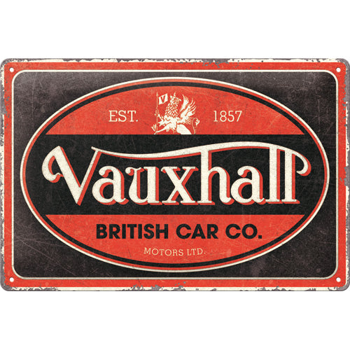 Blechschild "Opel Vauxhall" (20 x 30 cm)
