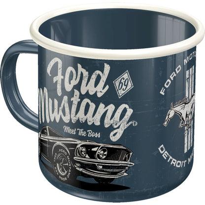 Nostalgic-Art Merchandising Universaltasse Ford Mustang 360 ml, 1 Stück, Blau (360 ml, 1 x)