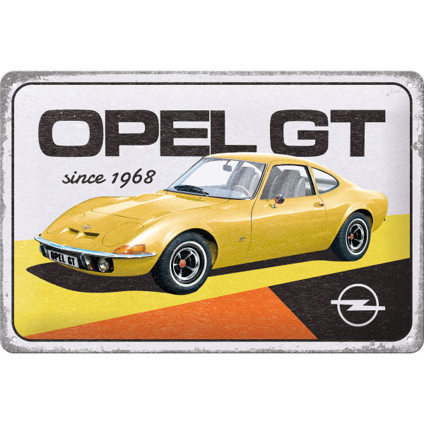 Blechschild "Opel GT seit 1968" (30 x 20 cm)