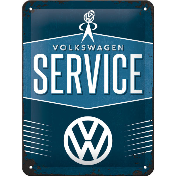 Blechschild "Volkswagen VW Service" (20 x 15 cm)
