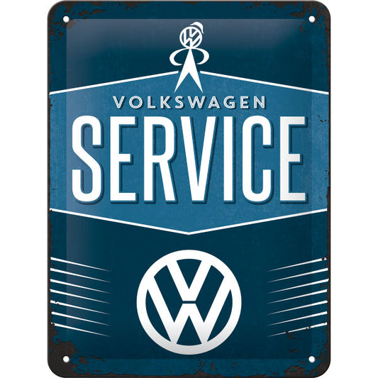 Blechschild "Volkswagen VW Service" (20 x 15 cm)
