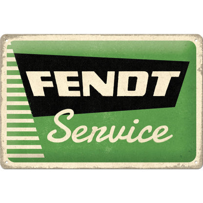 Nostalgic-Art Merchandising Schild Fendt Service 20 x 30 cm, Metall (20 x 30 cm)