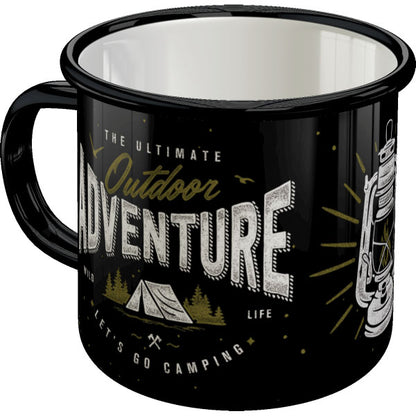 Nostalgic-Art Merchandising Universaltasse Outdoor Adventure 360 ml, 1 Stück, Schwarz (360 ml, 1 x)