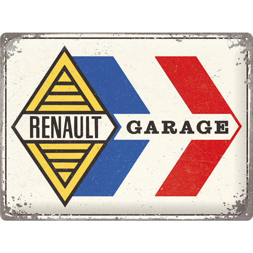 Blechschild "Renault Garage" (30 x 40 cm)
