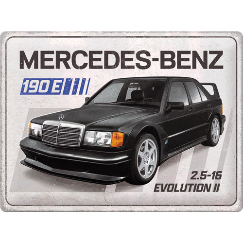 Blechschild "Mercedes-Benz 190 E 2.5-16 Evolution II" (40 x 30 cm)