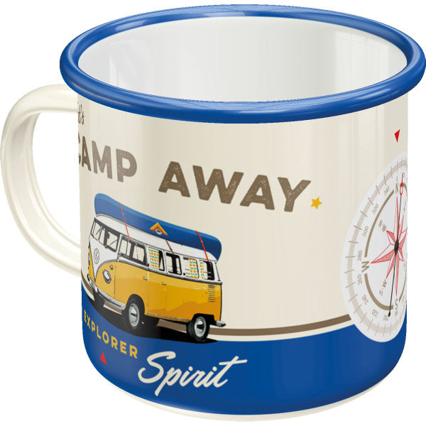 Nostalgic-Art Merchandising Universaltasse Lets Camp Away 360 ml, 1 Stück, Weiss (360 ml, 1 x)