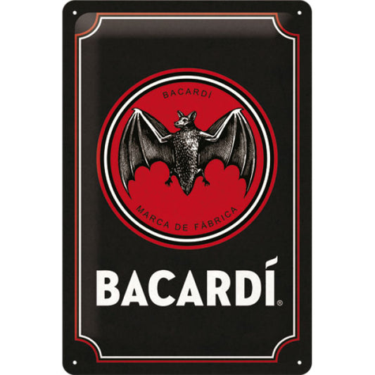 Blechschild "Bacardi" (30 x 20 cm)