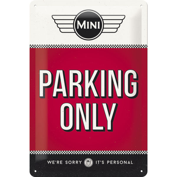 Blechschild "Mini Parking Only" (30 x 20 cm)