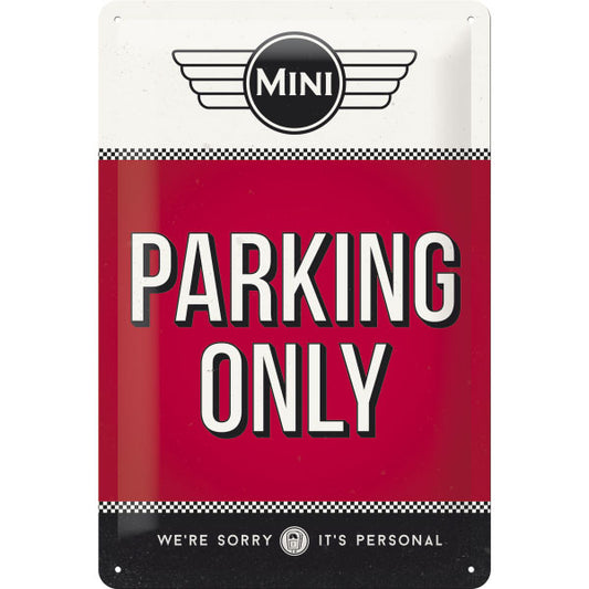 Blechschild "Mini Parking Only" (30 x 20 cm)