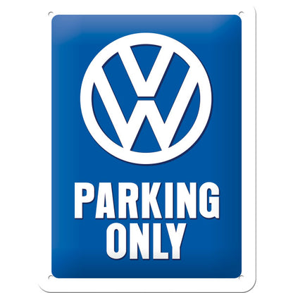 Nostalgic-Art Merchandising Schild VW Parking Only 15 x 20 cm, Metall (15 x 20 cm)