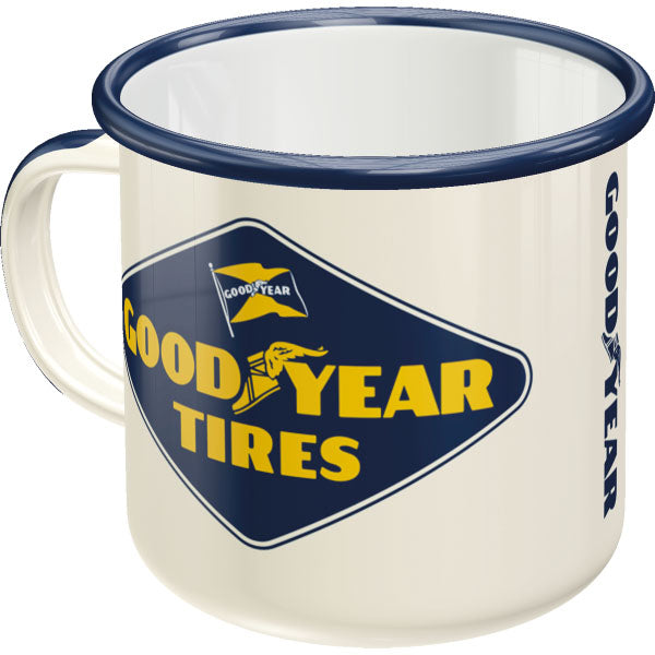 Nostalgic-Art Merchandising Universaltasse Goodyear 360 ml, 1 Stück, Dunkelblau/Weiss (360 ml, 1 x)