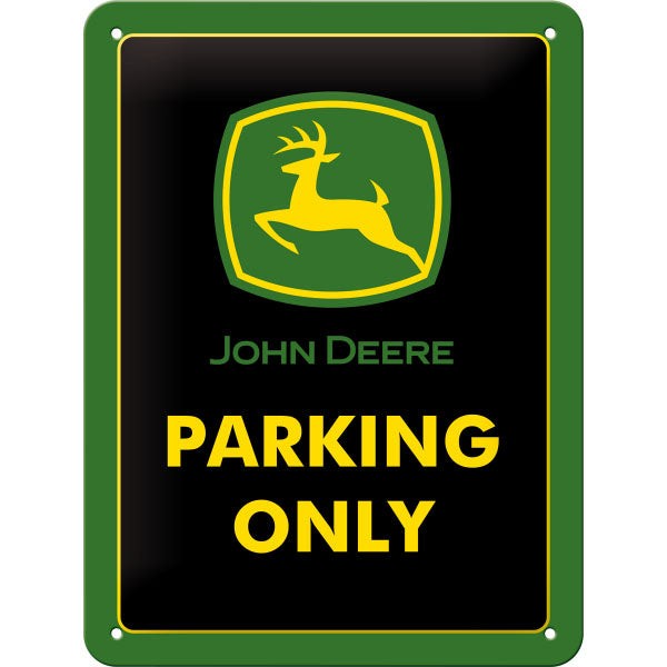 Blechschild 15x20. John Deere Parking