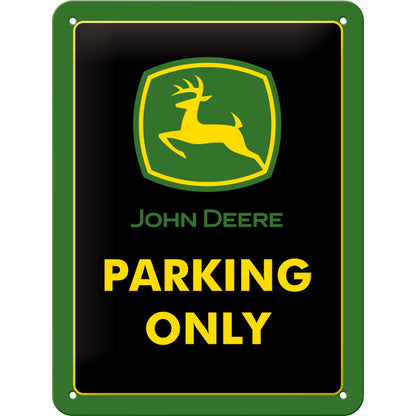 Blechschild 15x20. John Deere Parking
