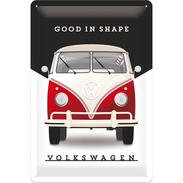 Blechschild "Volkswagen - Good In Shape" (30 x 20 cm)