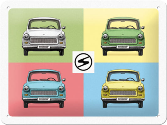 Blechschild "Trabant" (20 x 15 cm)
