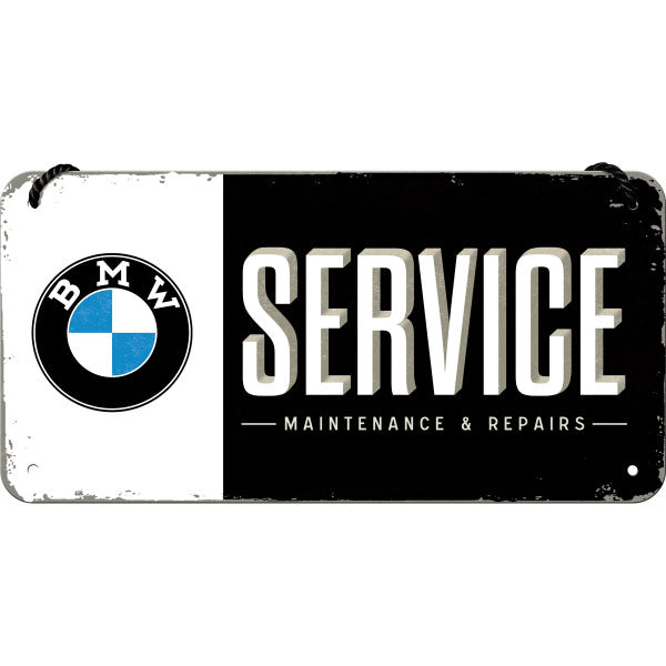 Hängeschild "BMW Service" (20 x 10 cm)