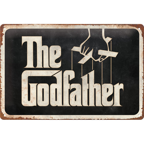 Blechschild "Godfather" (20 x 30 cm)