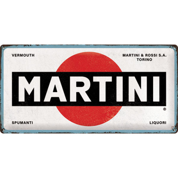 Blechschild "Martini" (50 x 25 cm)